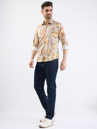 Men Shirt Grey Slim Fit