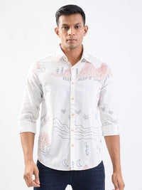 Men Shirt White Slim Fit