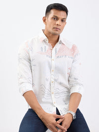 Men Shirt White Slim Fit