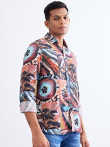 Men Shirt Red Slim Fit
