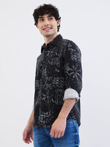 Men Shirt Black Slim Fit