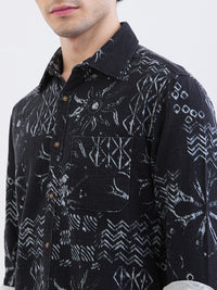 Men Shirt Black Slim Fit