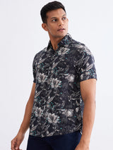 Men Shirt Black Slim Fit