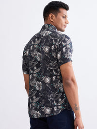 Men Shirt Black Slim Fit
