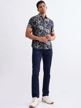 Men Shirt Black Slim Fit