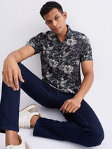 Men Shirt Black Slim Fit