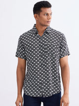 Men Shirt Black Slim Fit