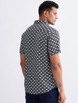 Men Shirt Black Slim Fit