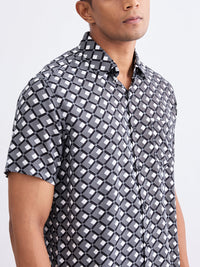 Men Shirt Black Slim Fit