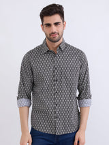 Men Shirt Black Slim Fit