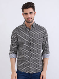 Men Shirt Black Slim Fit