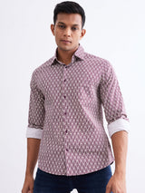 Men Shirt Red Slim Fit