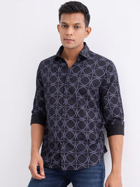 Men Shirt Black Slim Fit