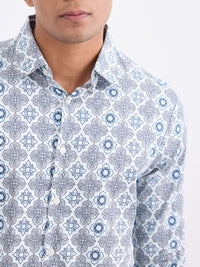 Men Shirt Blue Slim Fit