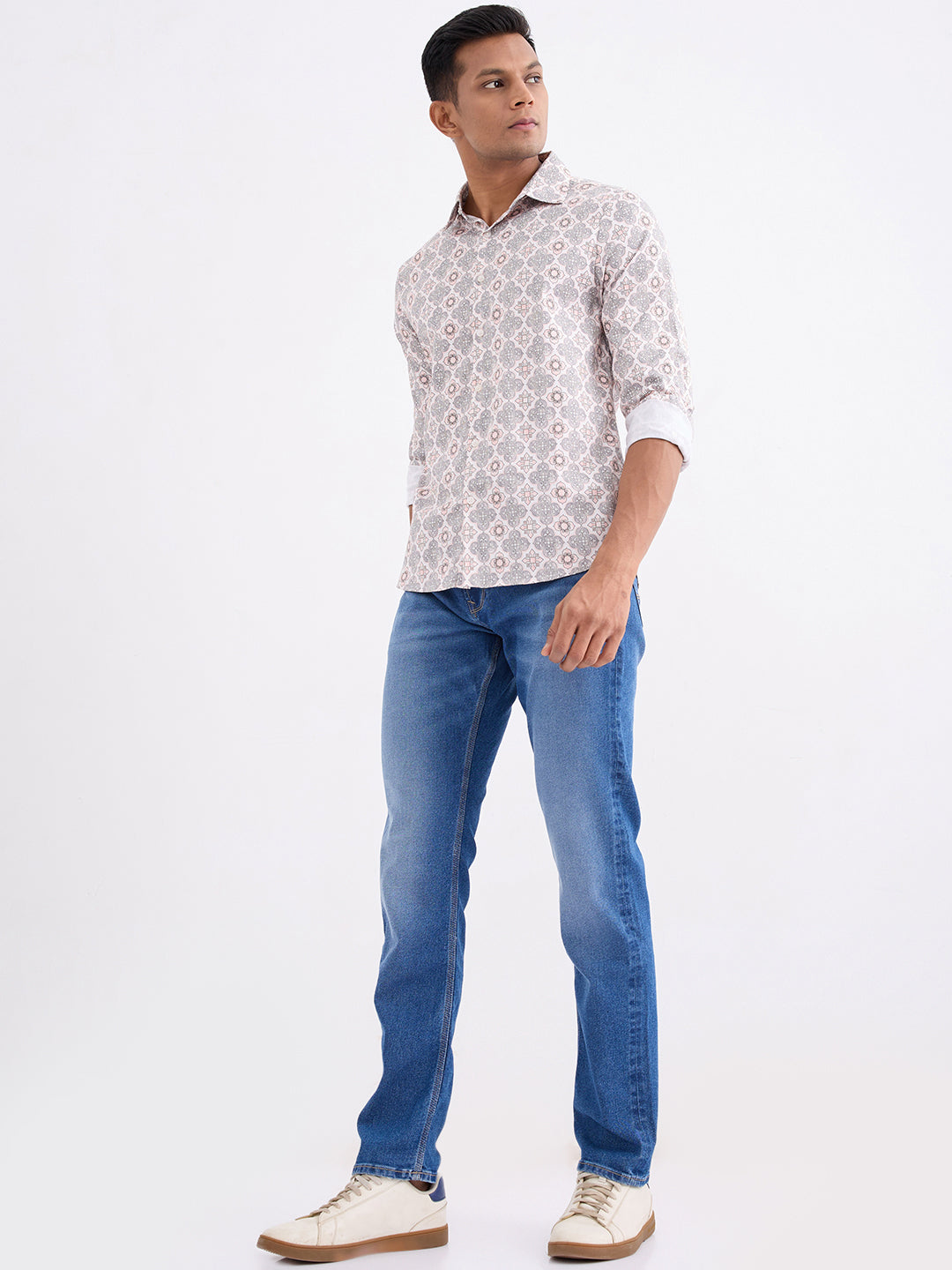 Men Shirt Pink Slim Fit