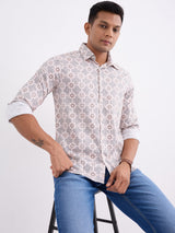 Men Shirt Pink Slim Fit