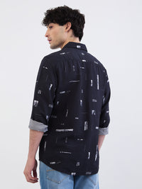 Men Shirt Black Slim Fit
