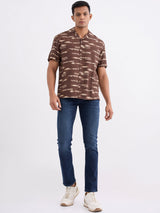 Men Shirt Brown Relaxed Fit
