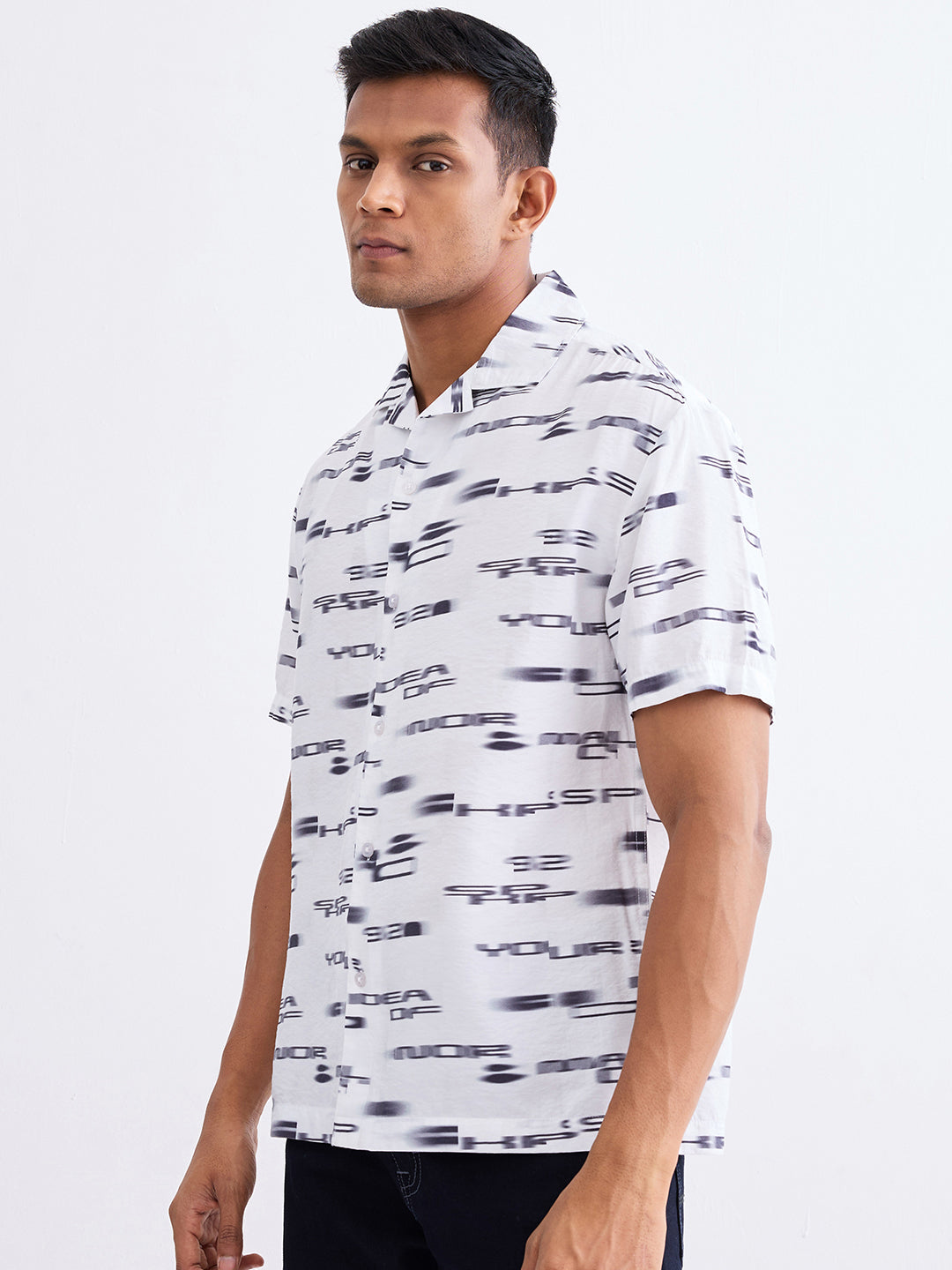 Spykar White Relaxed Fit Casual Shirts For Men