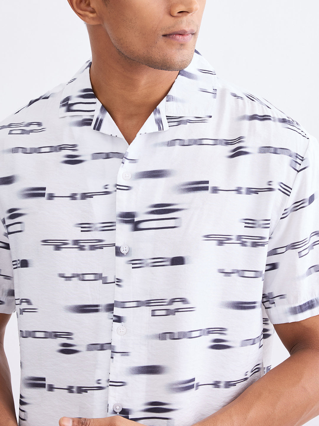 Men Shirt White Relaxed Fit