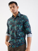 Men Shirt Blue Slim Fit