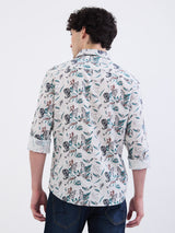 Men Shirt Grey Slim Fit