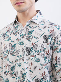 Men Shirt Grey Slim Fit
