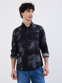 Men Shirt Black Slim Fit