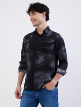 Men Shirt Black Slim Fit