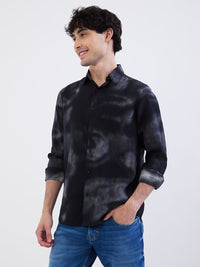Men Shirt Black Slim Fit