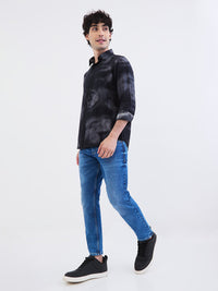 Men Shirt Black Slim Fit
