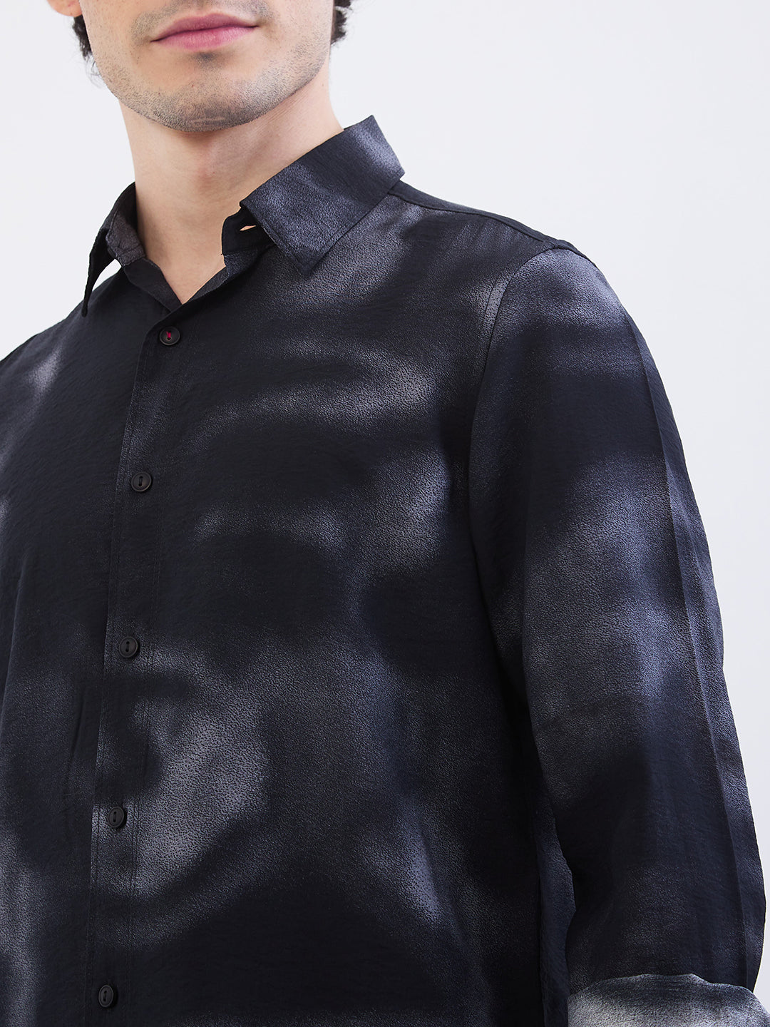 Men Shirt Black Slim Fit