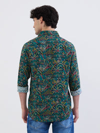 Men Shirt Blue Slim Fit