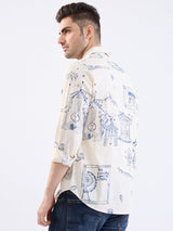 Men Shirt White Slim Fit