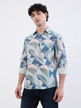 Men Shirt Grey Slim Fit