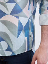 Men Shirt Grey Slim Fit