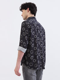 Men Shirt Black Slim Fit