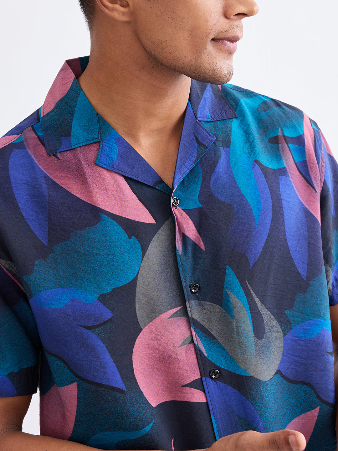 Spykar Charcoal Grey Relaxed Fit Casual Shirts For Men