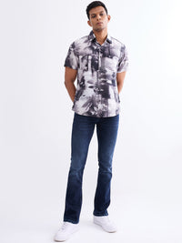 Men Shirt Black Slim Fit
