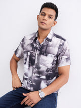 Men Shirt Black Slim Fit