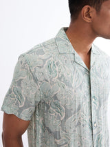 Men Shirt Green Relaxed Fit
