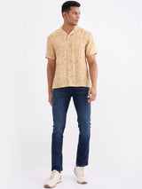 Men Shirt Yellow Relaxed Fit