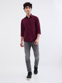 Men Shirt Red Slim Fit