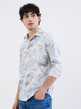 Men Shirt Blue Slim Fit