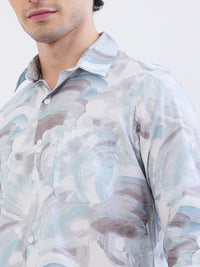 Men Shirt Blue Slim Fit