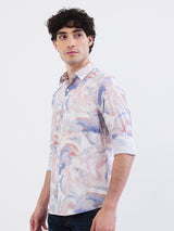 Men Shirt Pink Slim Fit