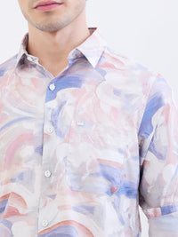 Men Shirt Pink Slim Fit