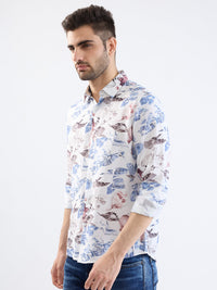 Men Shirt Blue Slim Fit