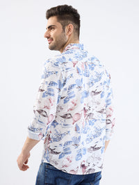 Men Shirt Blue Slim Fit
