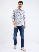 Men Shirt Blue Slim Fit